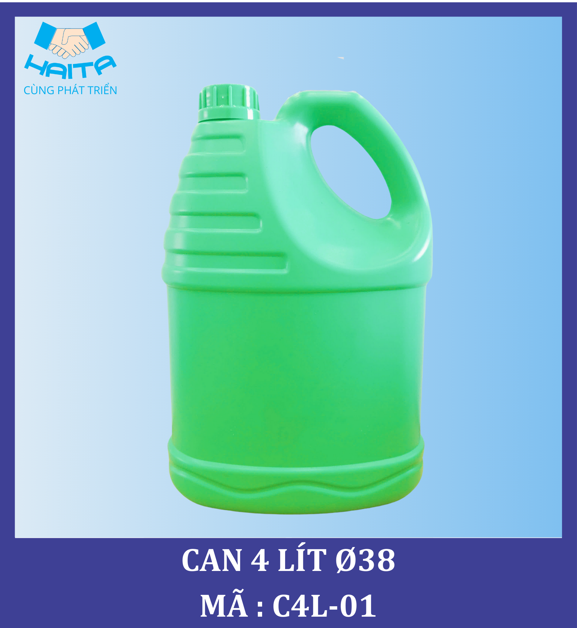 CAN HDPE 4 LÍT Ø38  