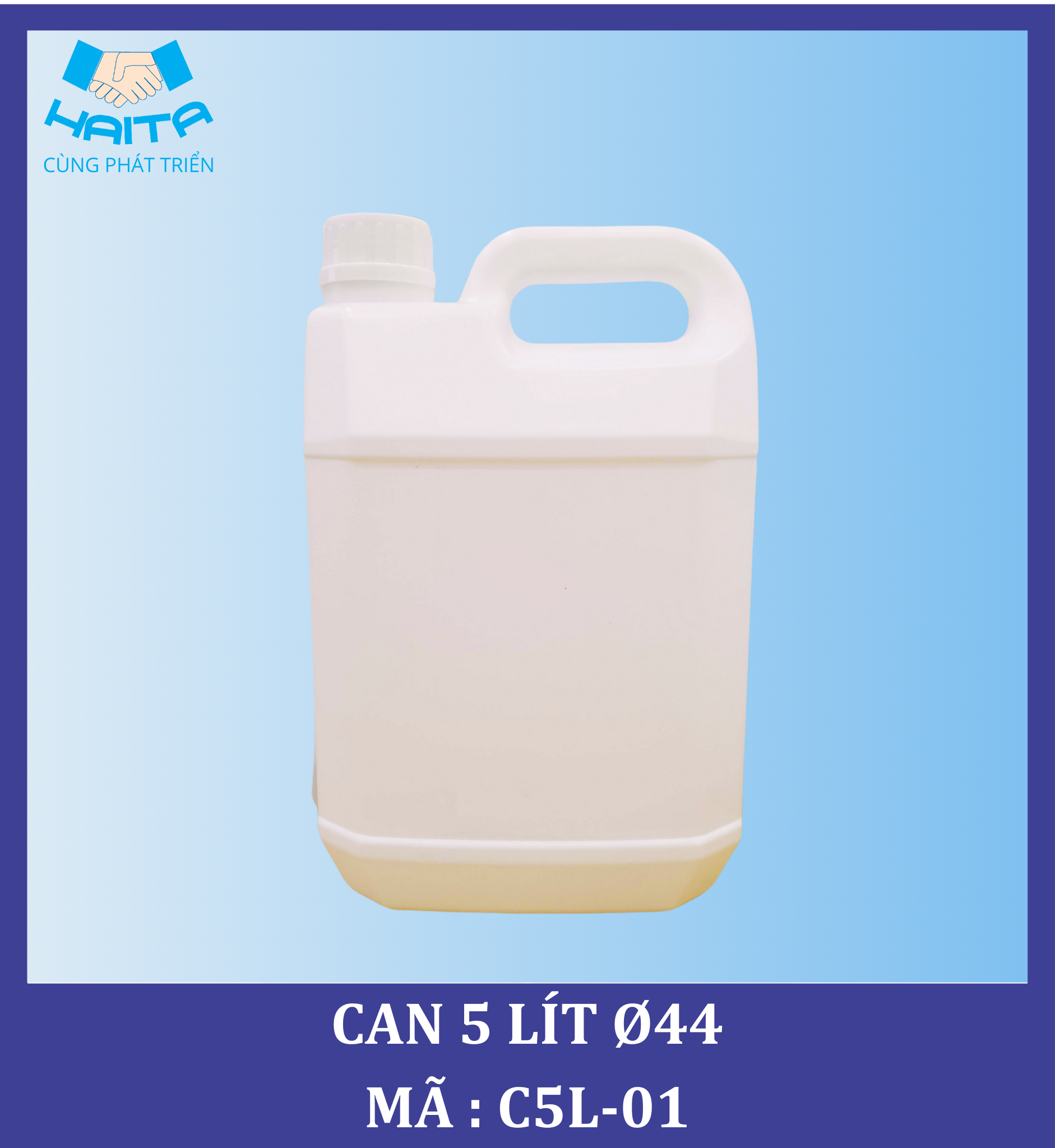 CAN HDPE 5 LÍT Ø44 