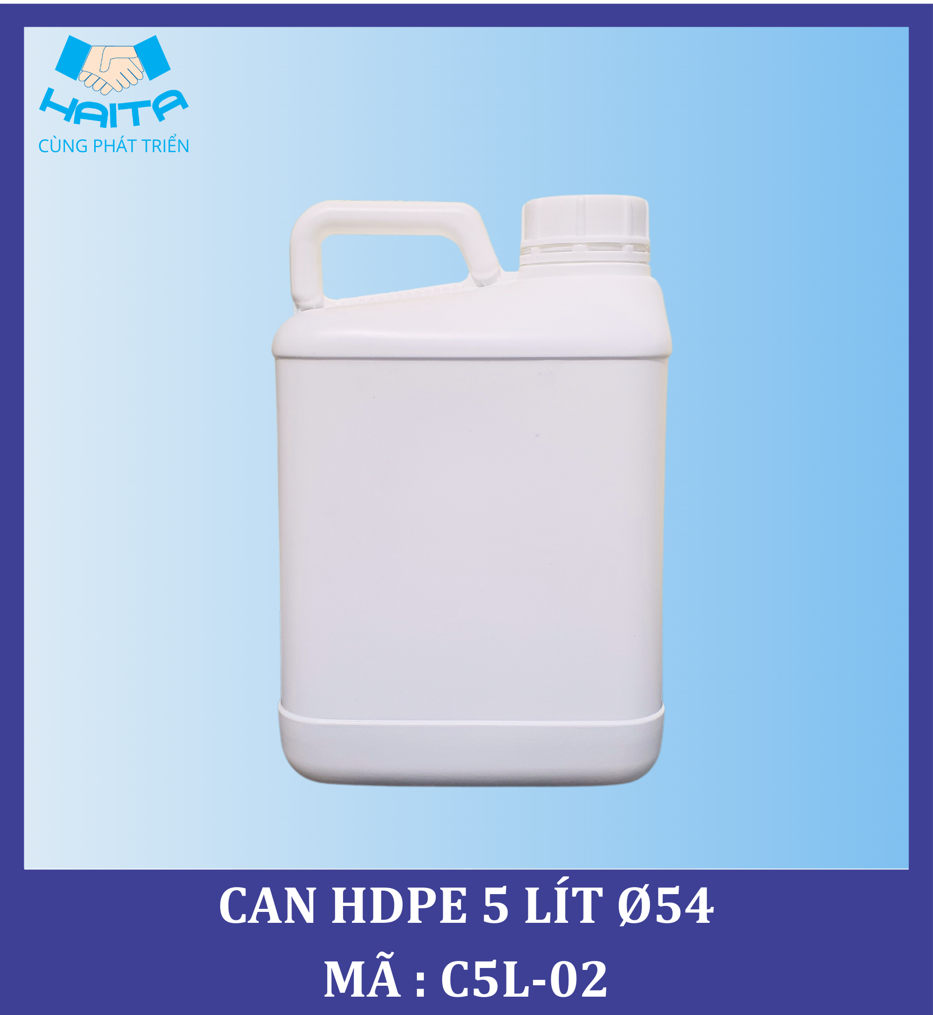 CAN HDPE 5 LÍT Ø54 MÃ SP : C5L-02