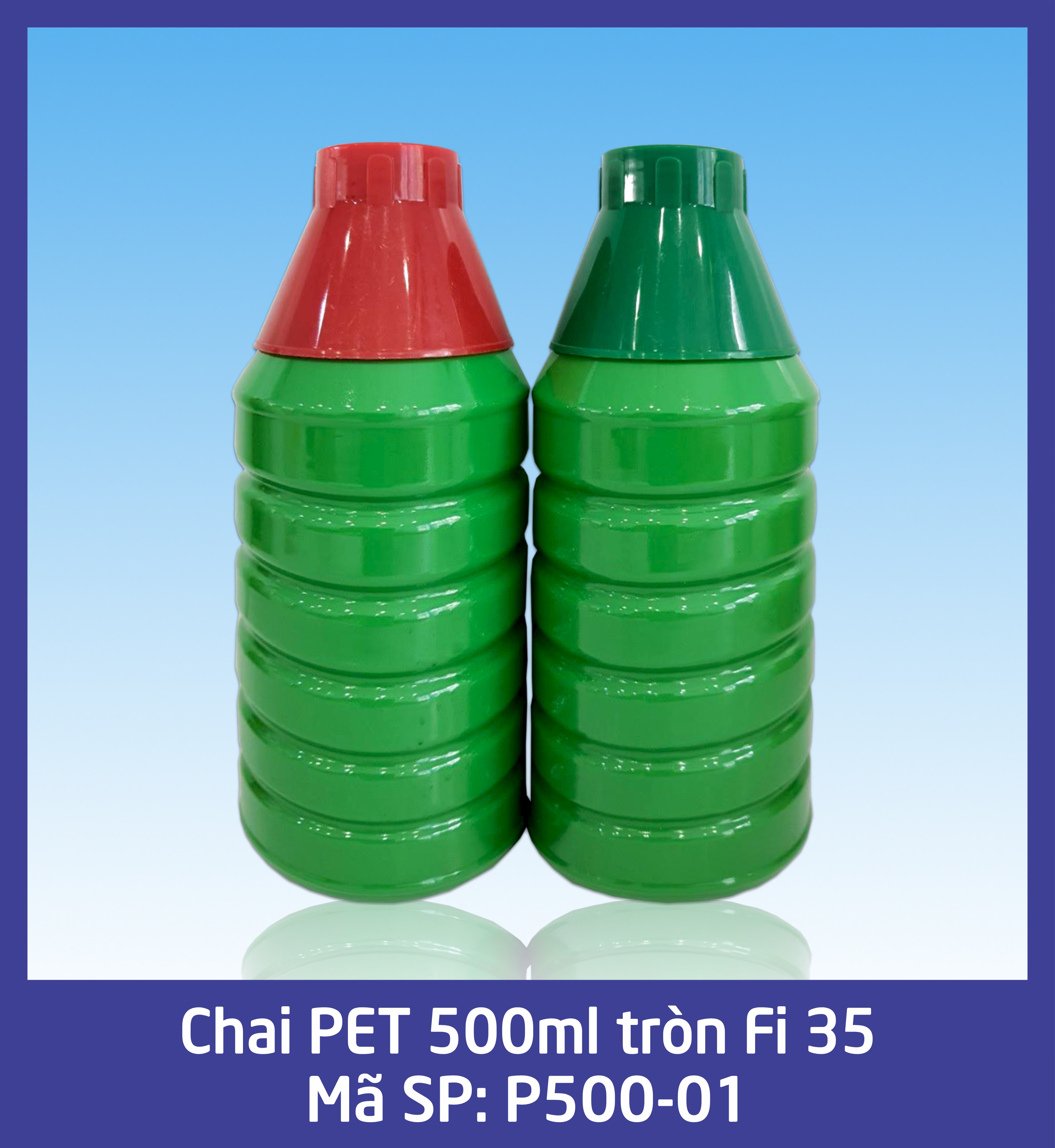Chai 500ml tròn Fi 35 - mã P500-01