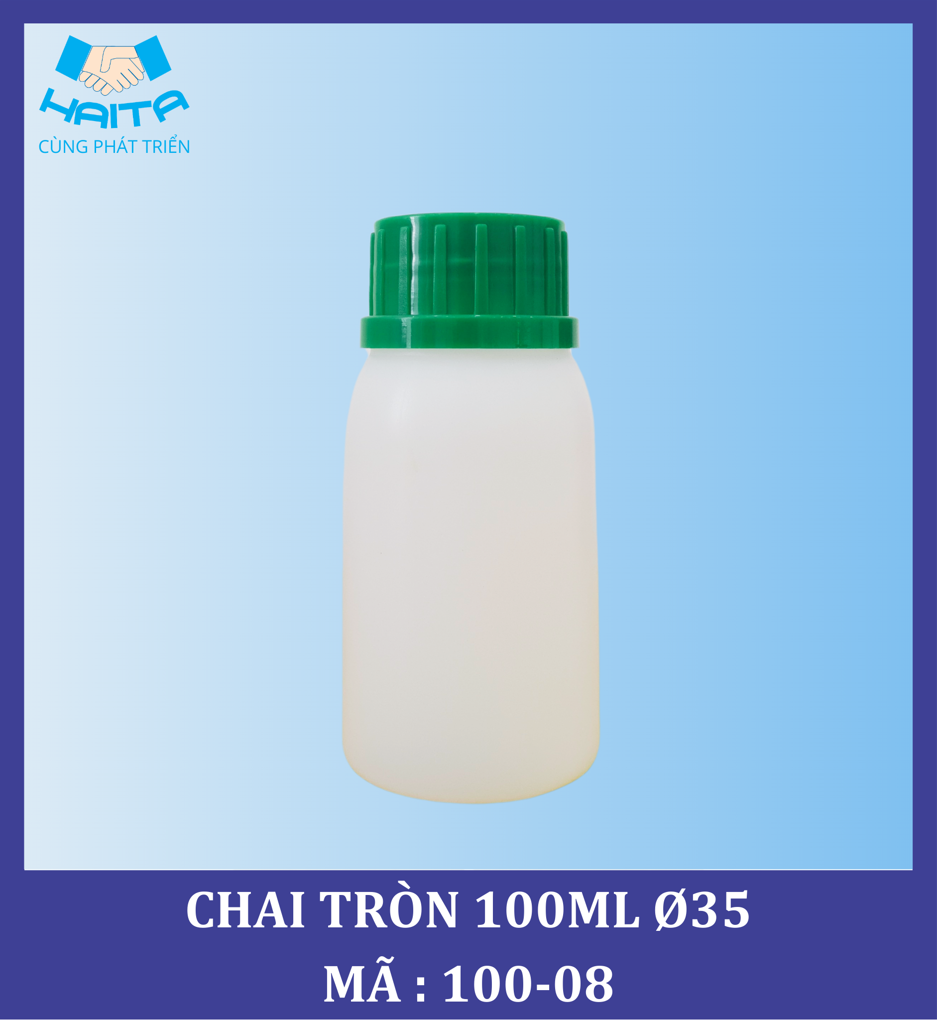 CHAI HD TRÒN 100ML Ø35 MÃ SP : 100-08